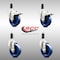 Service Caster 4 Inch 316SS Solid Poly Swivel 1 Inch Expanding Stem Caster Lock Brake, 2PK SCC-SS316TTLEX20S414-SPUS-2-S-2-1 - alternate 5